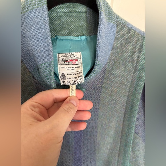 Vintage Avoca Collection Wool Coat – Made in Wicklow, Ireland | Size S | Pastel - Picture 3 of 13